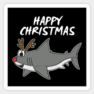 Christmas Shark Rudolf The Reindeer Xmas 2021 Magnet